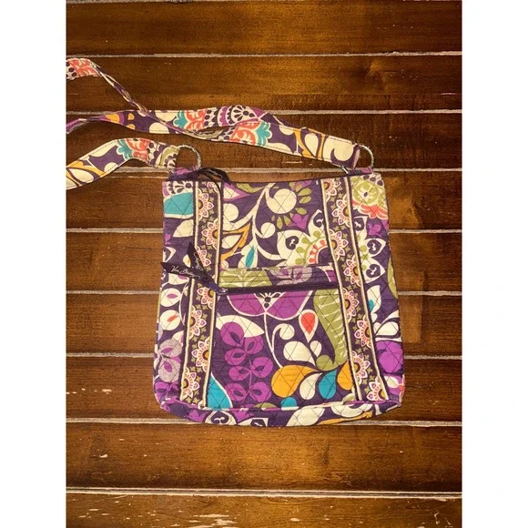 Vera Bradley Crossbody Bag Floral Quilted Purse Multi-Color Travel Everyday - Picture 3 of 8